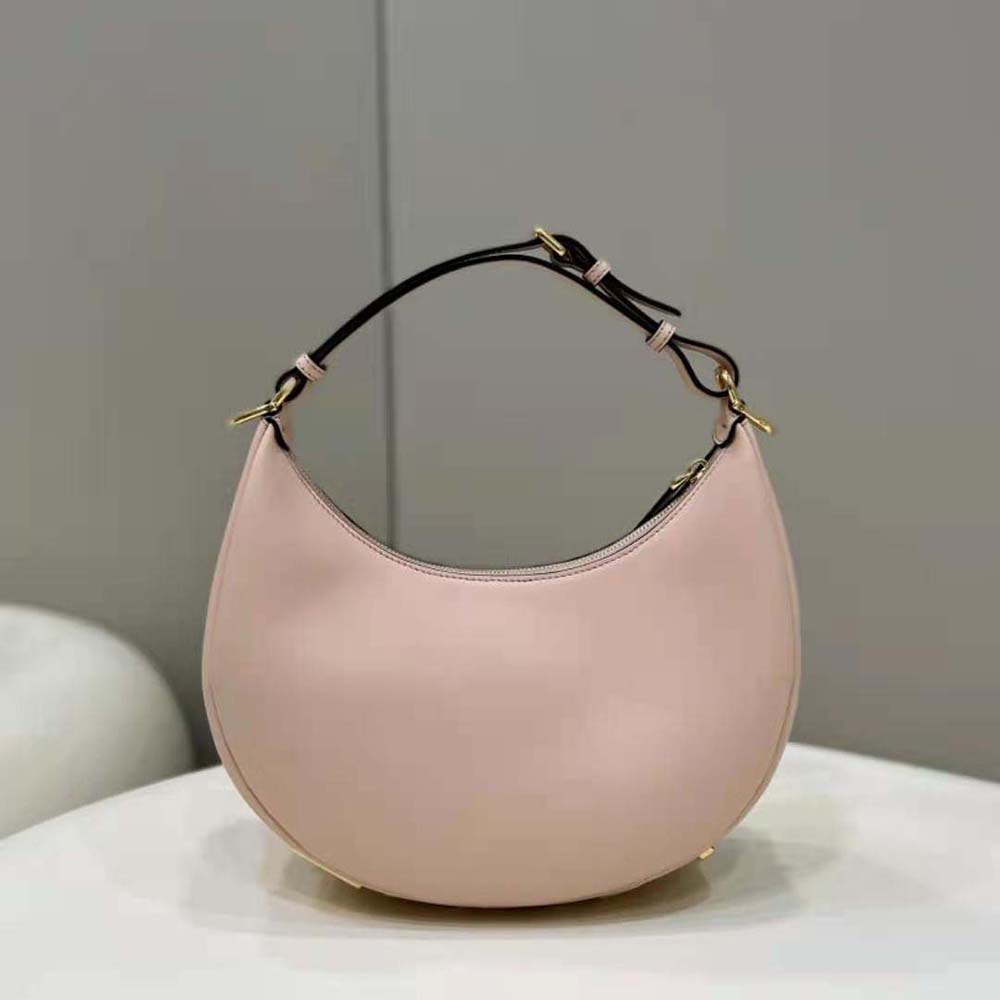 Fendi Women Fendigraphy Small Pale Pink Leather Bag