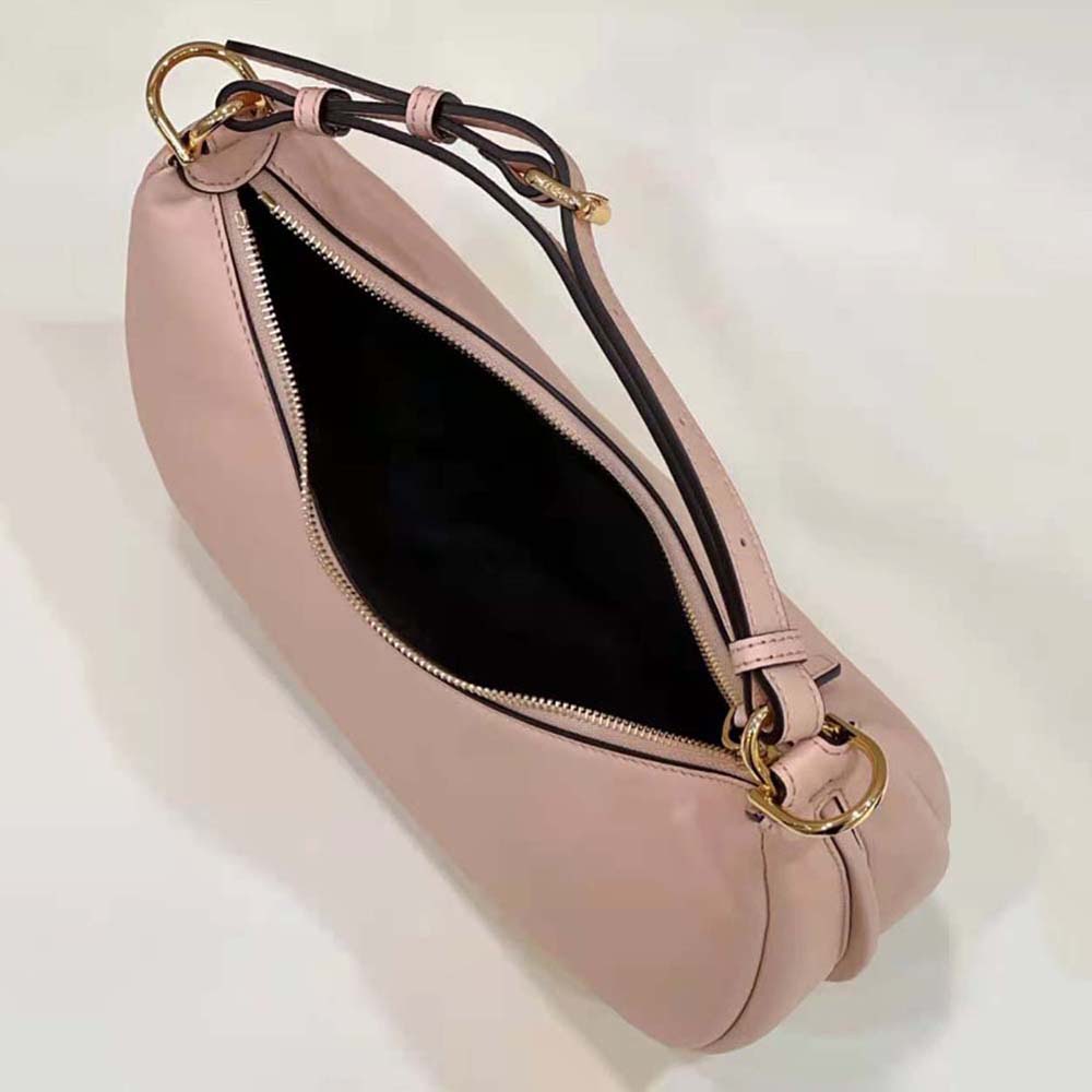 Fendi Women Fendigraphy Small Pale Pink Leather Bag