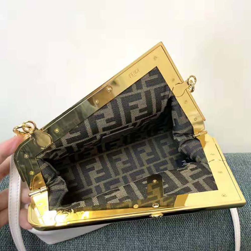 Fendi Women First Small White Leather Bag