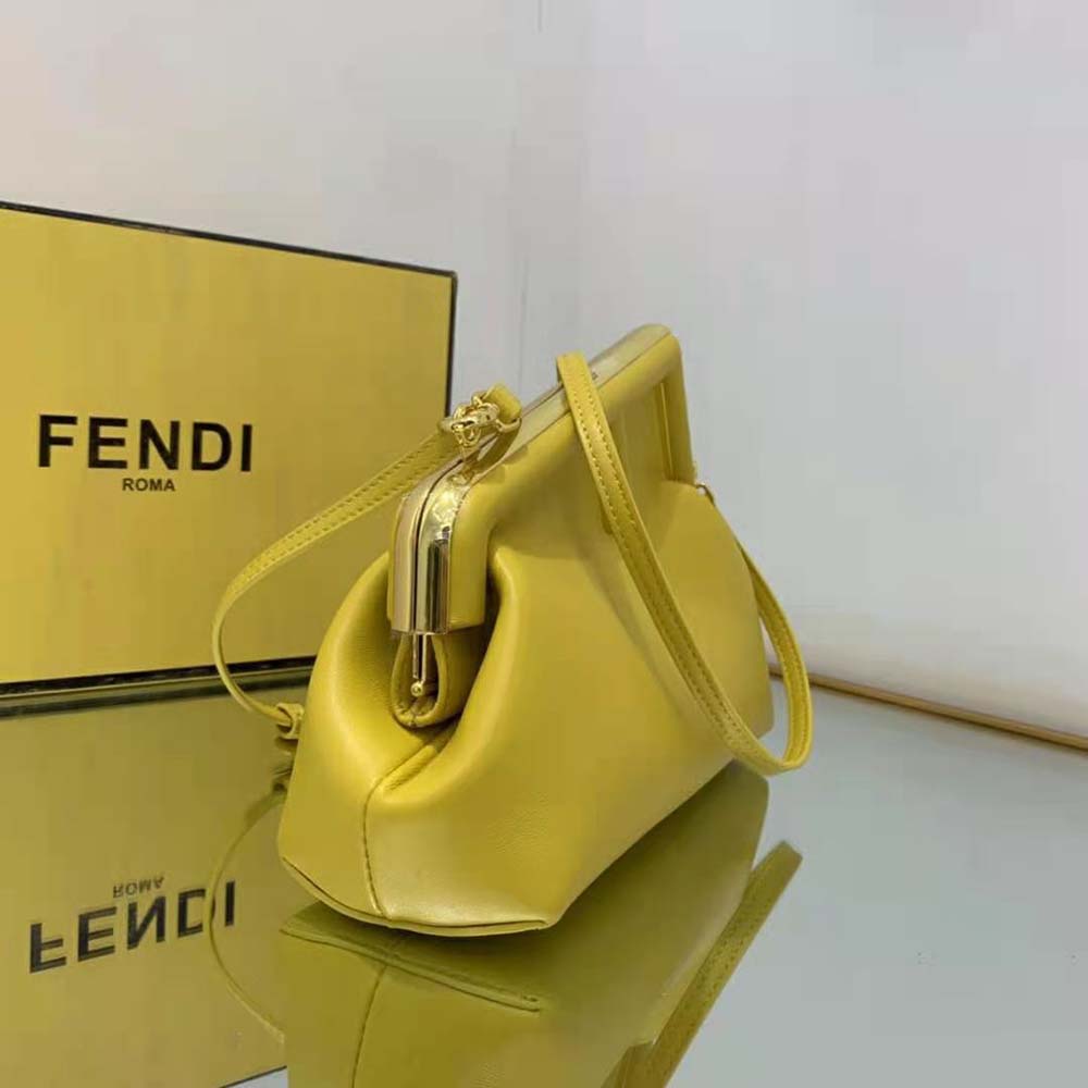 Fendi Women First Small Yellow Leather Bag