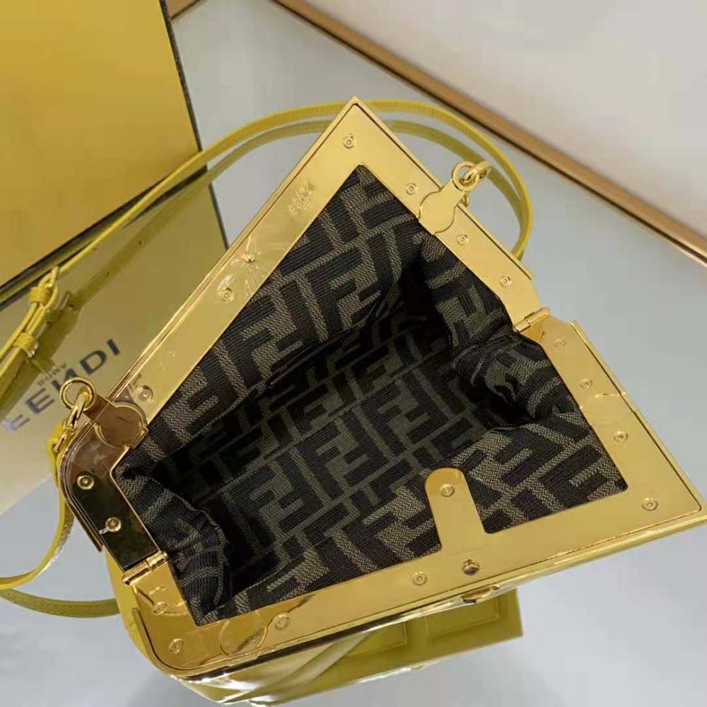 Fendi Women First Small Yellow Leather Bag