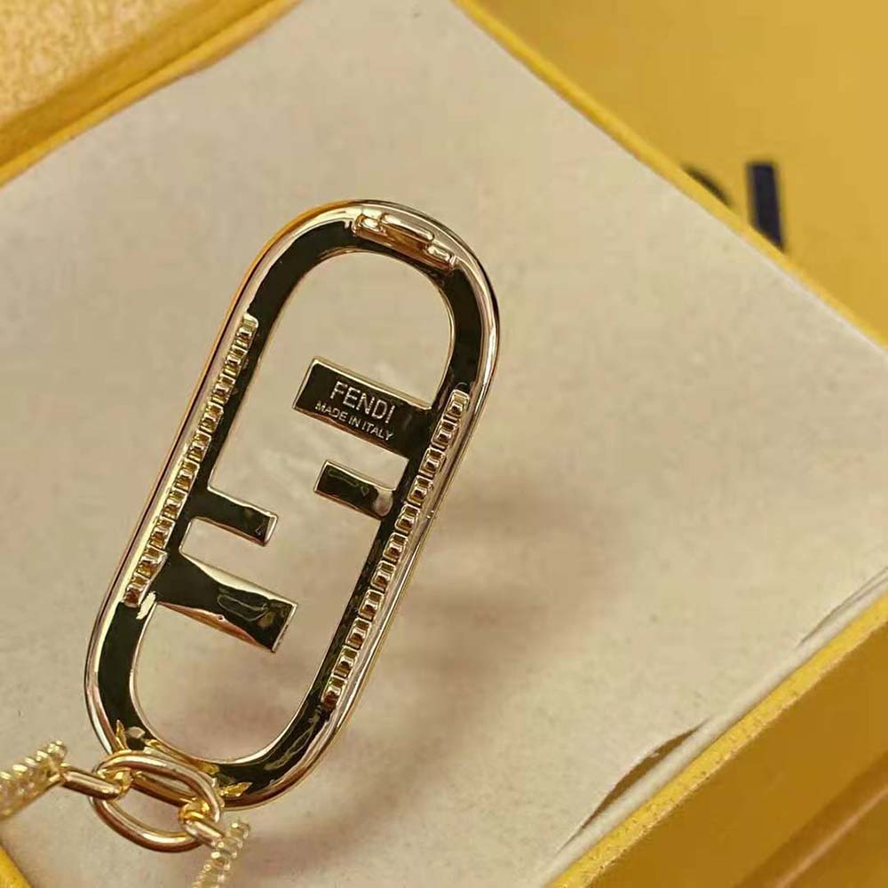 Fendi Women Hair Clip with Fendi O’Lock Motif