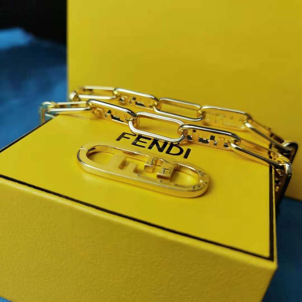 Fendi Women Olock Bracelet Gold-Colored