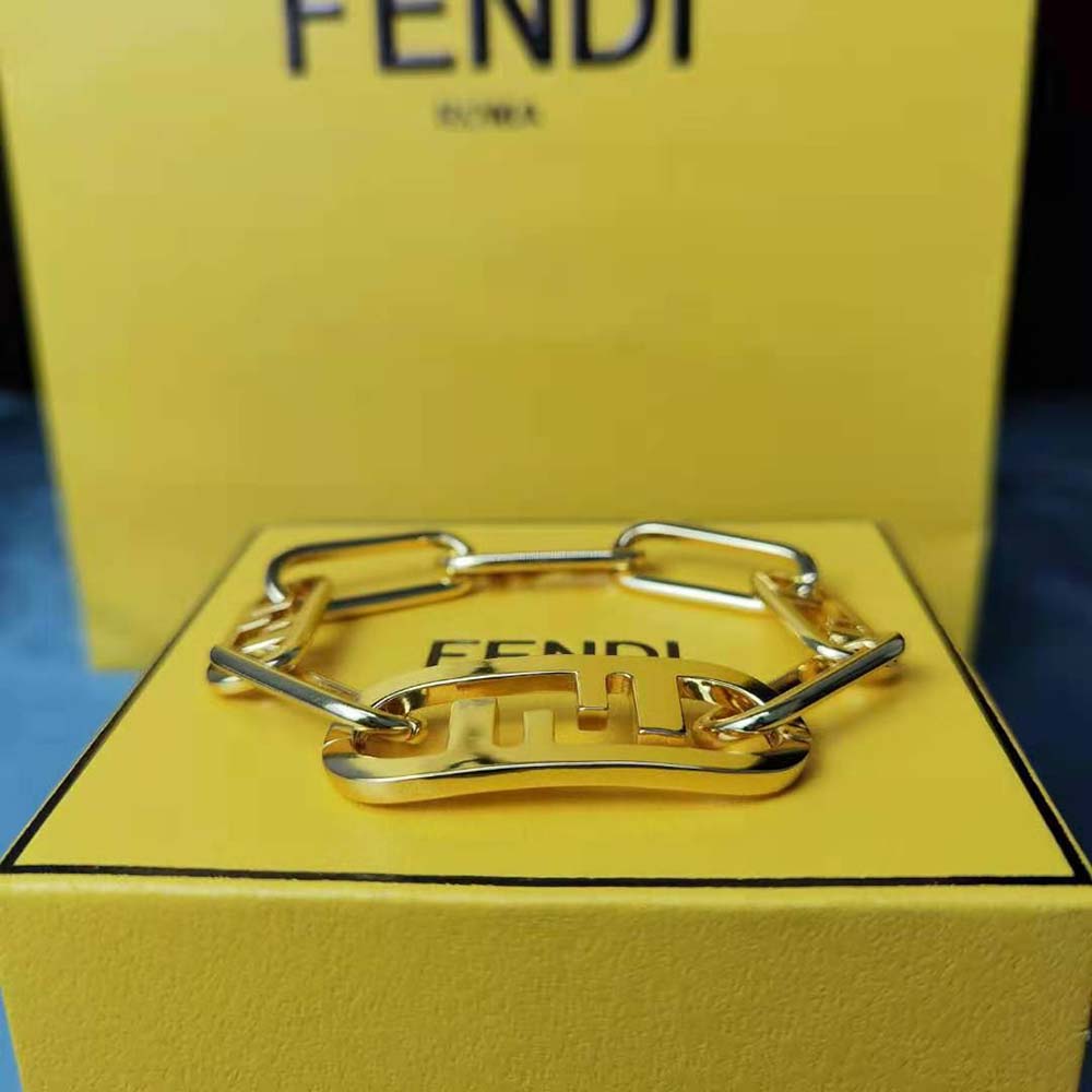 Fendi Women Olock Bracelet Gold-Colored