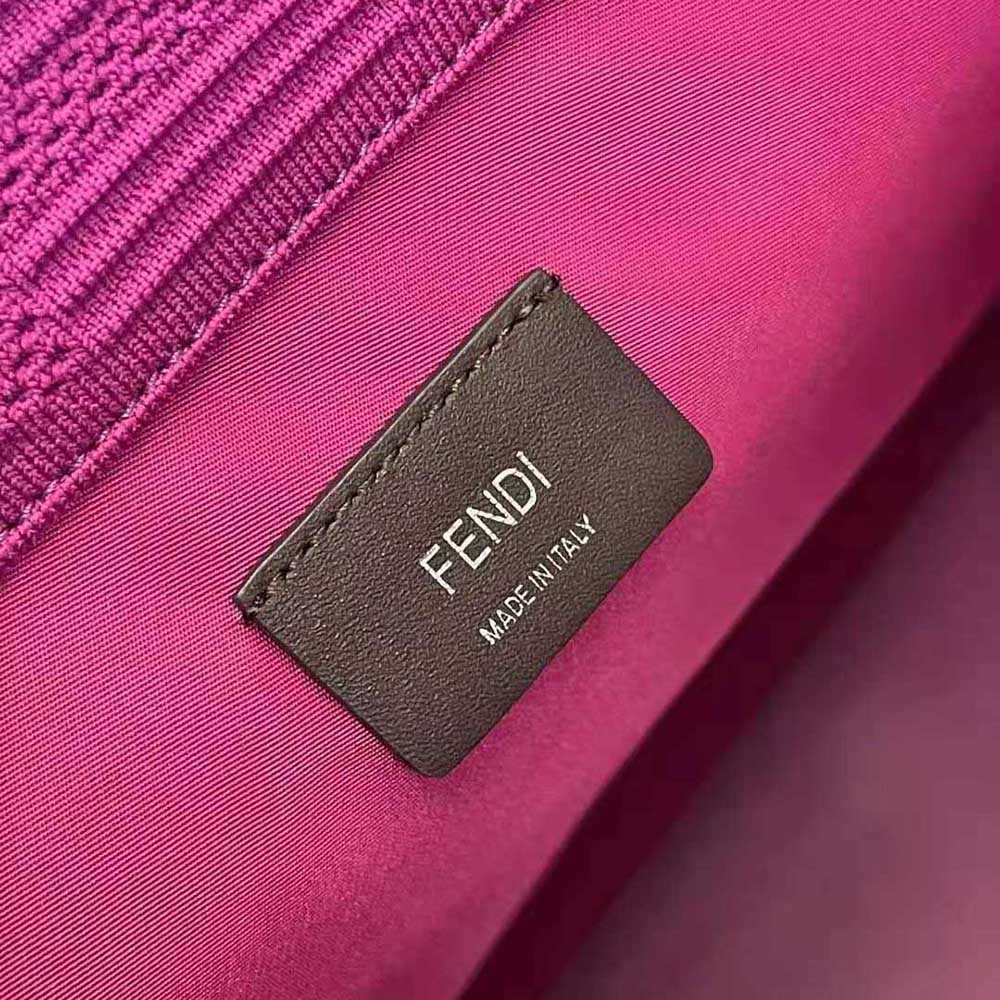 Fendi Women Sunshine Medium FF Fabric Shopper-Purple