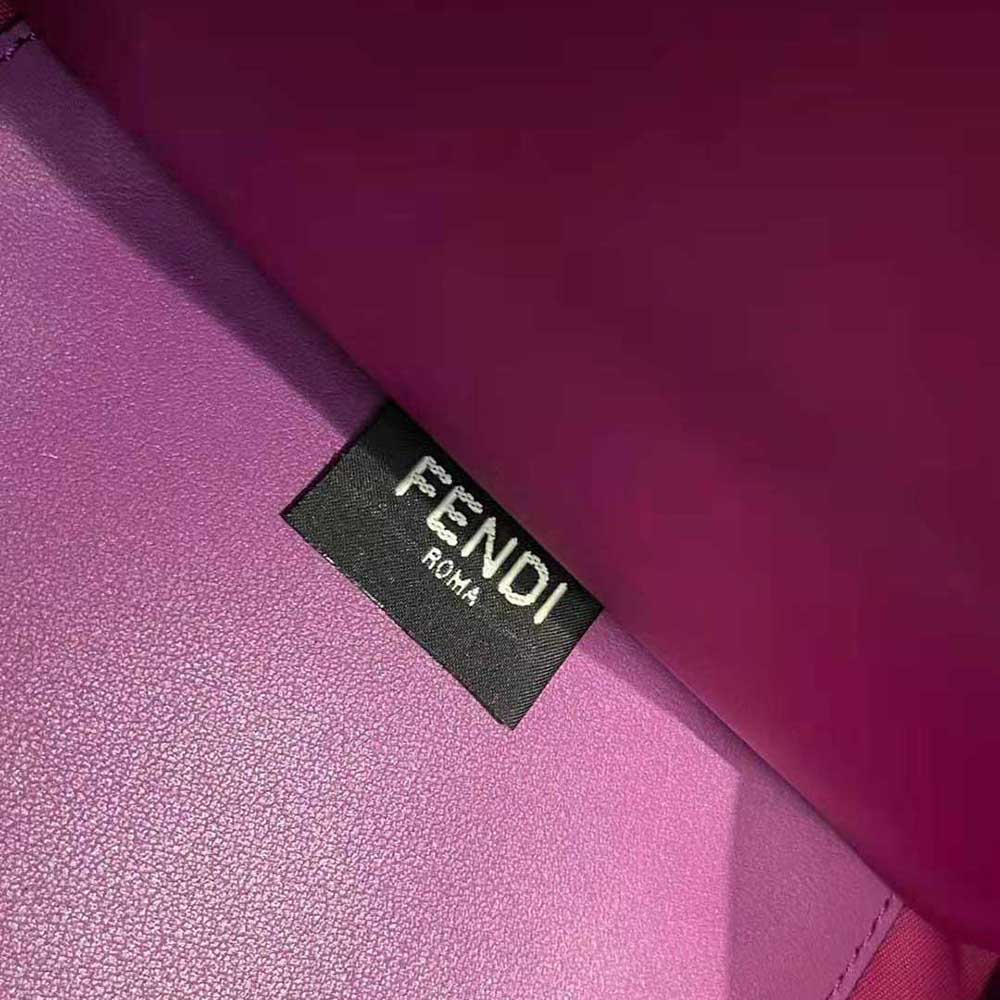 Fendi Women Sunshine Medium FF Fabric Shopper-Purple