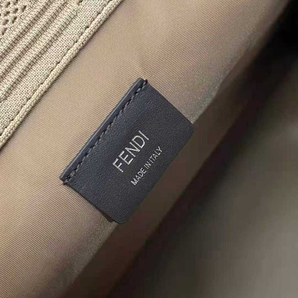 Fendi Women Sunshine Medium FF Fabric Shopper-Brown
