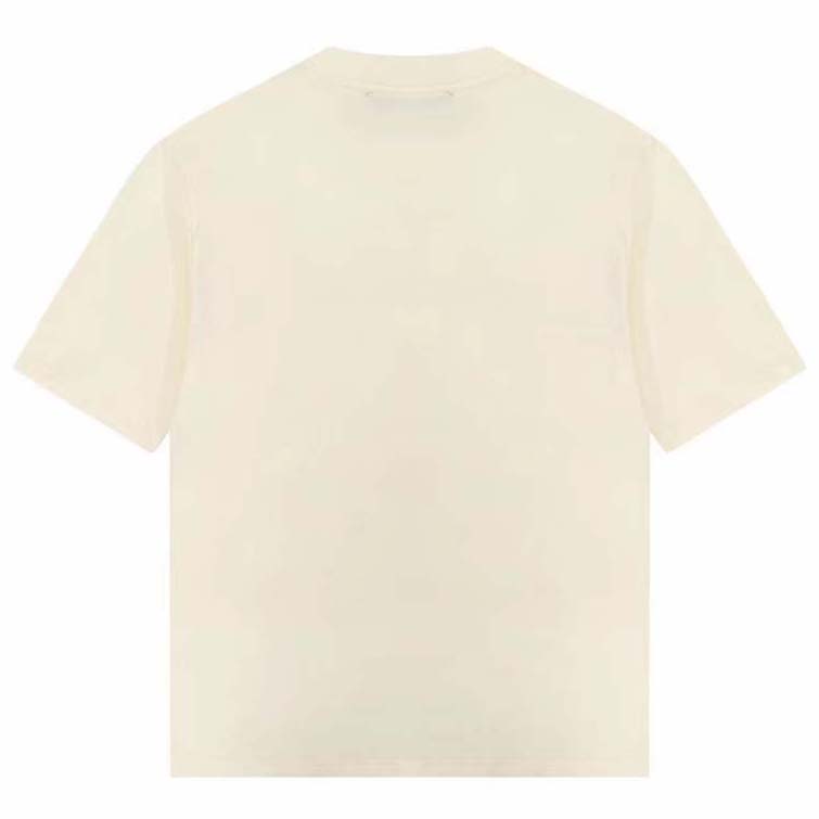 G*u*i gg men cotton jersey t-shirt beige G*u*i mirror print crewneck oversize fit
