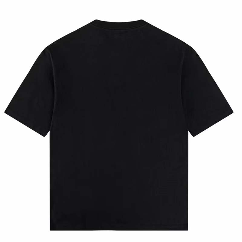 G*u*i gg women cotton jersey t-shirt black G*u*i mirror print crewneck oversize fit