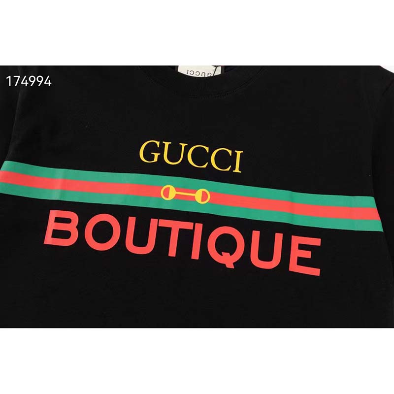 G*u*i gg women G*u*i boutique print oversize t-shirt cotton jersey crewneck