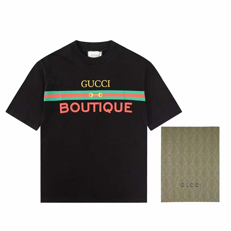 G*u*i gg women G*u*i boutique print oversize t-shirt cotton jersey crewneck