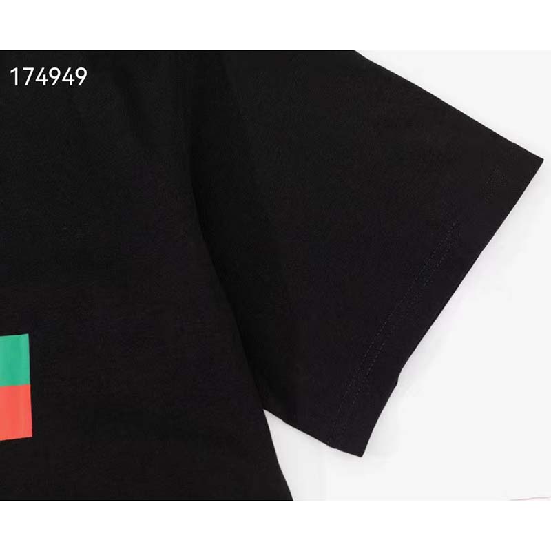 G*u*i gg men original G*u*i print oversize t-shirt black cotton jersey crewneck