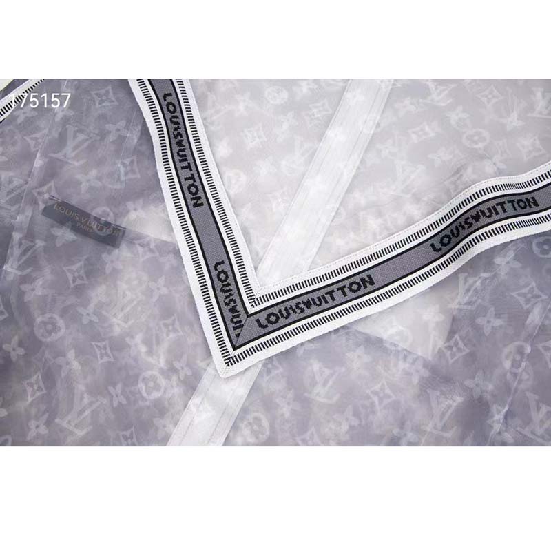 Louis Vuitton LV Men Organza Track Top Polyester Translucent Regular Fit