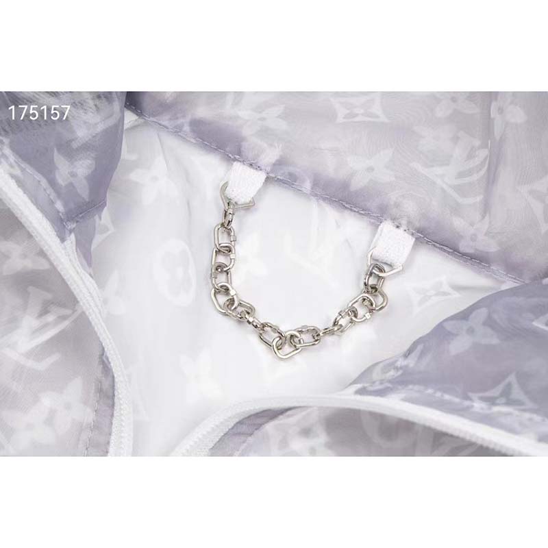 Louis Vuitton LV Men Organza Track Top Polyester Translucent Regular Fit