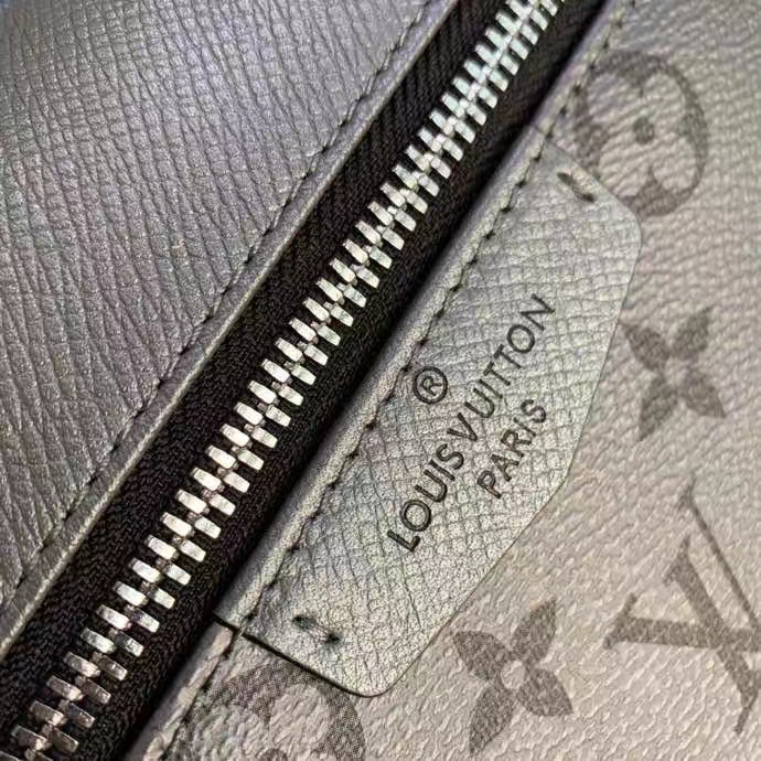 Louis Vuitton LV Unisex Discovery Backpack PM Gunmetal Gray Monogram Coated Canvas
