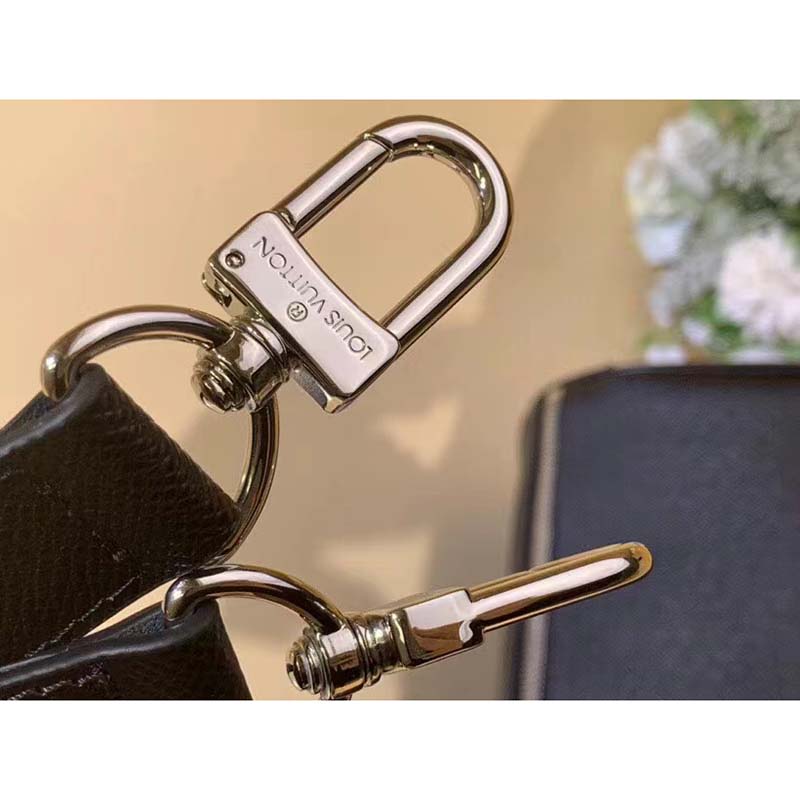 Louis Vuitton LV Unisex Keepall Bandoulière 50 Bag Black Ultra-Soft Taiga Leather