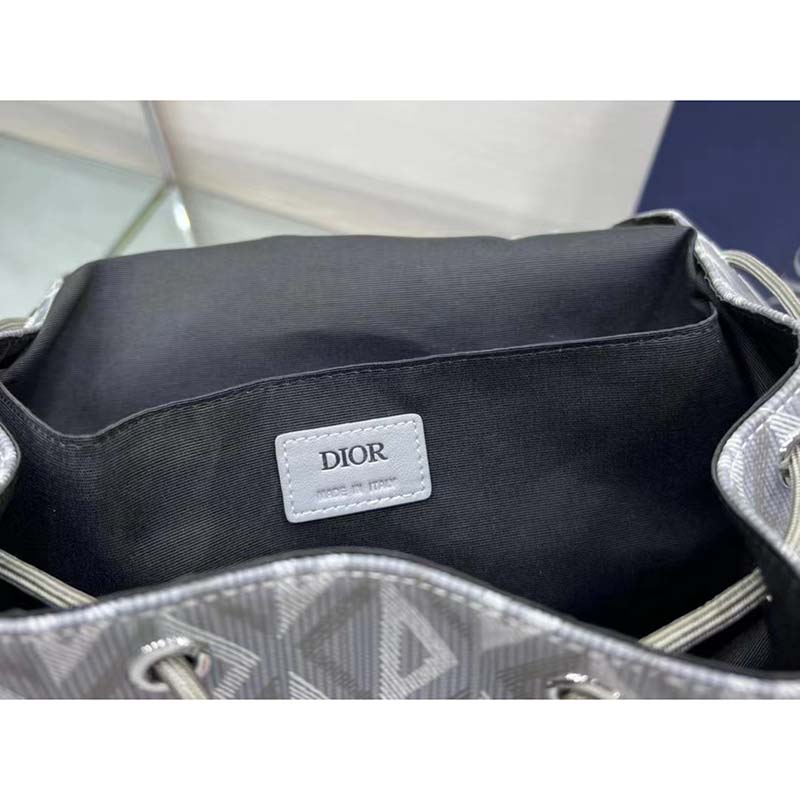 dior unisex cd hit the road backpack dior gray cd Di*m*nd canvas