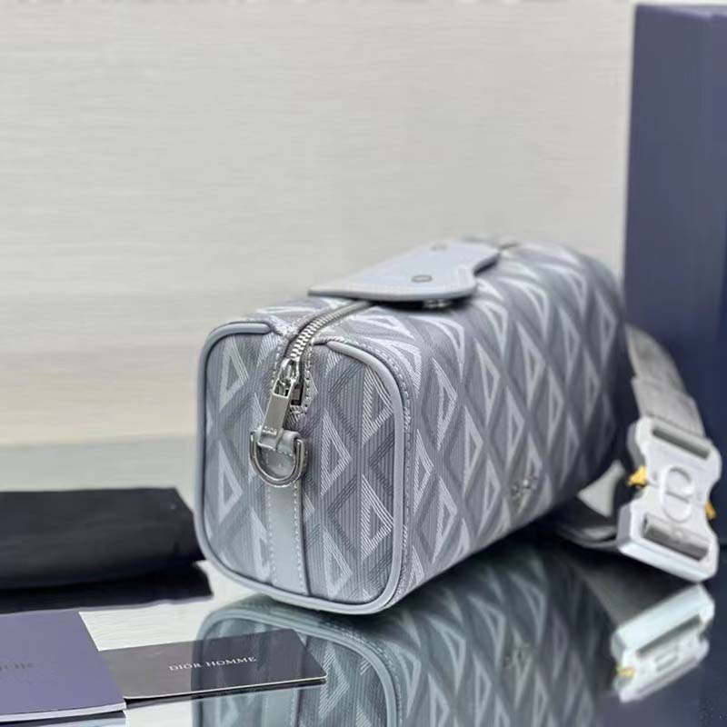 dior unisex cd lingot 22 bag dior gray cd Di*m*nd canvas