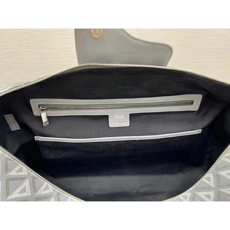 dior unisex cd lingot 50 duffle bag gray cd Di*m*nd canvas