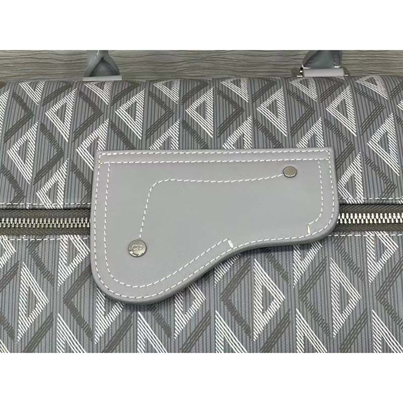 dior unisex cd lingot 50 duffle bag gray cd Di*m*nd canvas