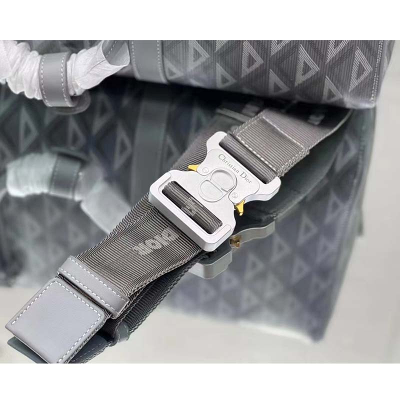 dior unisex cd lingot 50 duffle bag gray cd Di*m*nd canvas