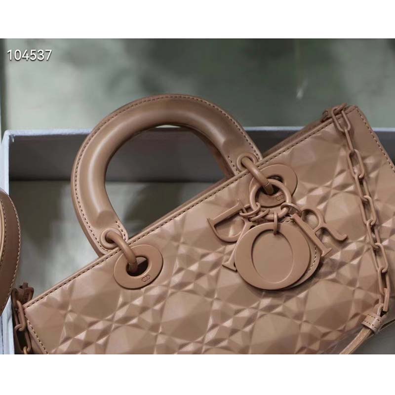Dior Women Lady D-Joy Bag Natural Cannage Lambskin