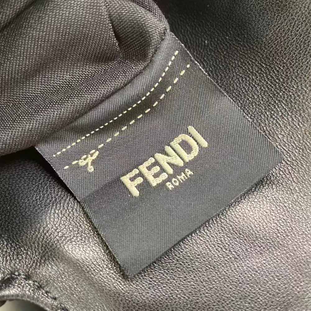 Fendi Men Baguette Black Calf Leather Bag