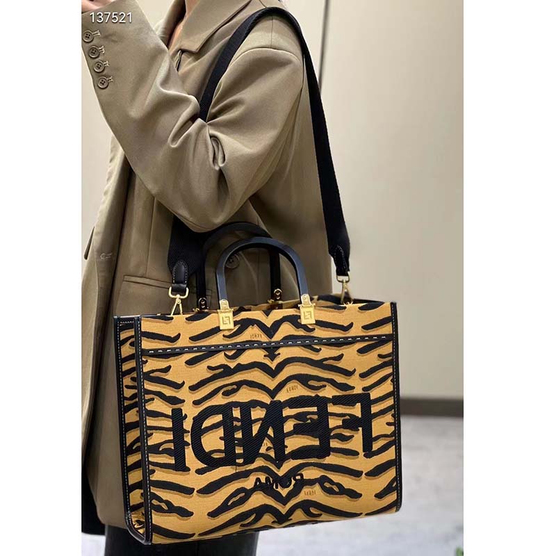 Fendi Unisex Fendi Sunshine Medium Shopper Bag Spring Festival Capsule Collection