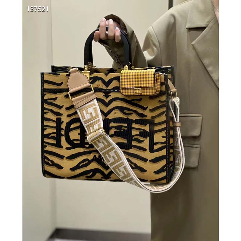 Fendi Unisex Fendi Sunshine Medium Shopper Bag Spring Festival Capsule Collection