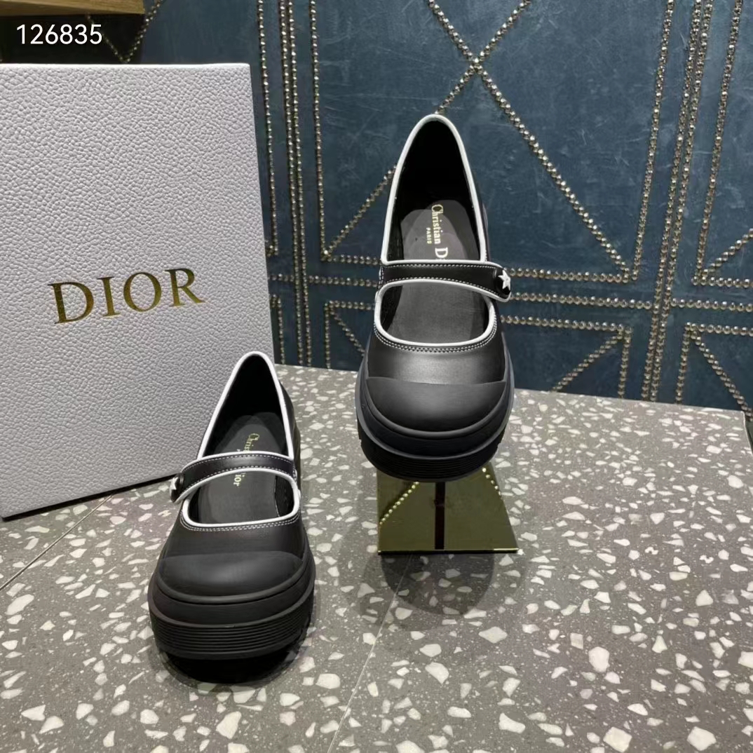 Dior Women CD Shoes D-Doll 2.0 Pump Black Supple Calfskin 3.5 cm Heel