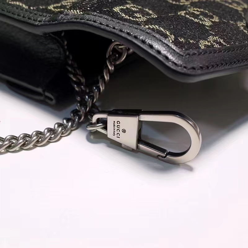 G*u*i gg women dionysus gg super mini bag black ivory gg denim jacquard