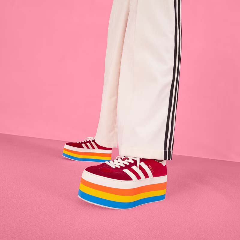 G*u*i women adidas x G*u*i gg gazelle sneaker red velvet details demetra