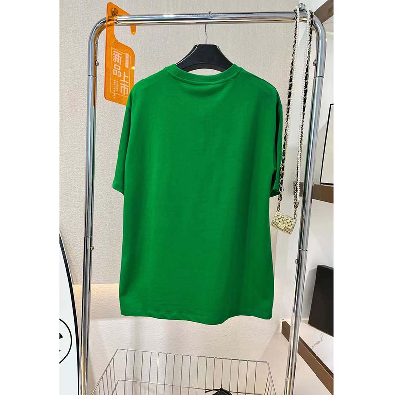 G*u*i gg women adidas x G*u*i cotton jersey t-shirt green jersey crewneck oversize fit