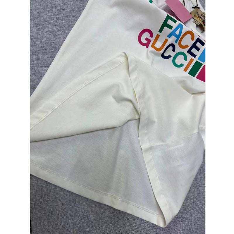 G*u*i gg women the north face x G*u*i t-shirt cotton jersey crewneck oversize fit