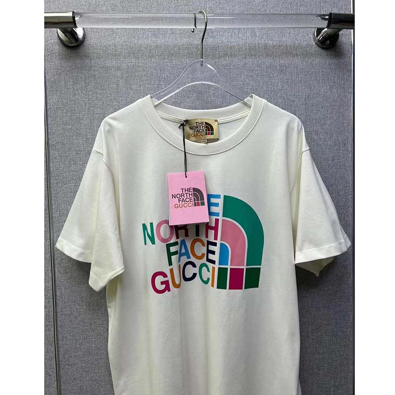 G*u*i gg women the north face x G*u*i t-shirt cotton jersey crewneck oversize fit