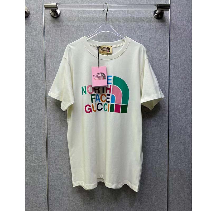 G*u*i gg women the north face x G*u*i t-shirt cotton jersey crewneck oversize fit