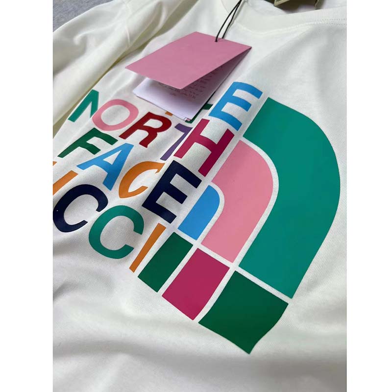 G*u*i gg women the north face x G*u*i t-shirt cotton jersey crewneck oversize fit