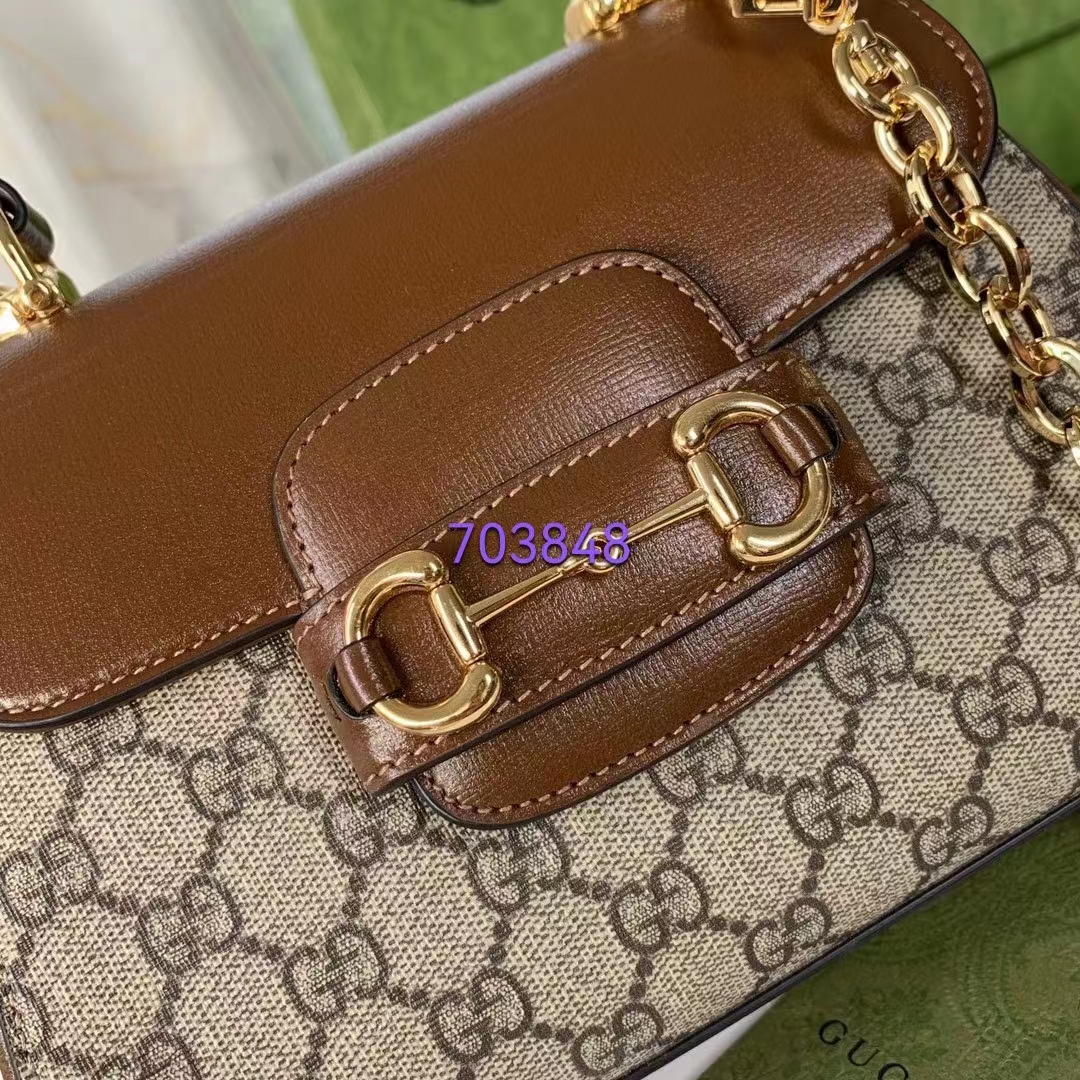 G*u*i gg women horsebit 1955 top handle bag light brown gold toned hardware