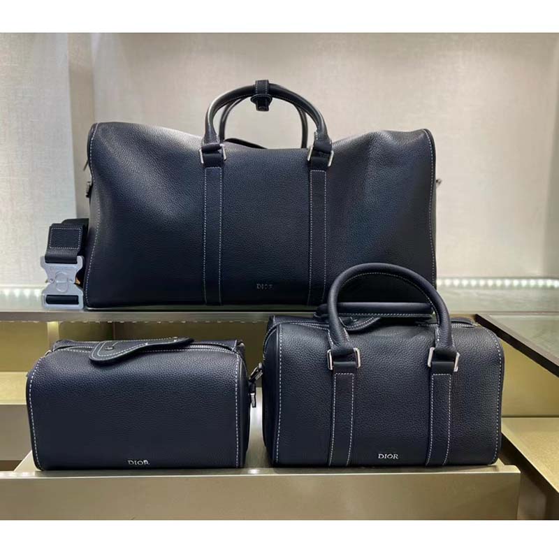 Dior Unisex CD Lingot 22 Bag Black Grained Calfskin