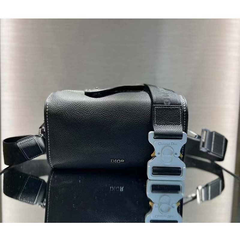 Dior Unisex CD Lingot 22 Bag Black Grained Calfskin