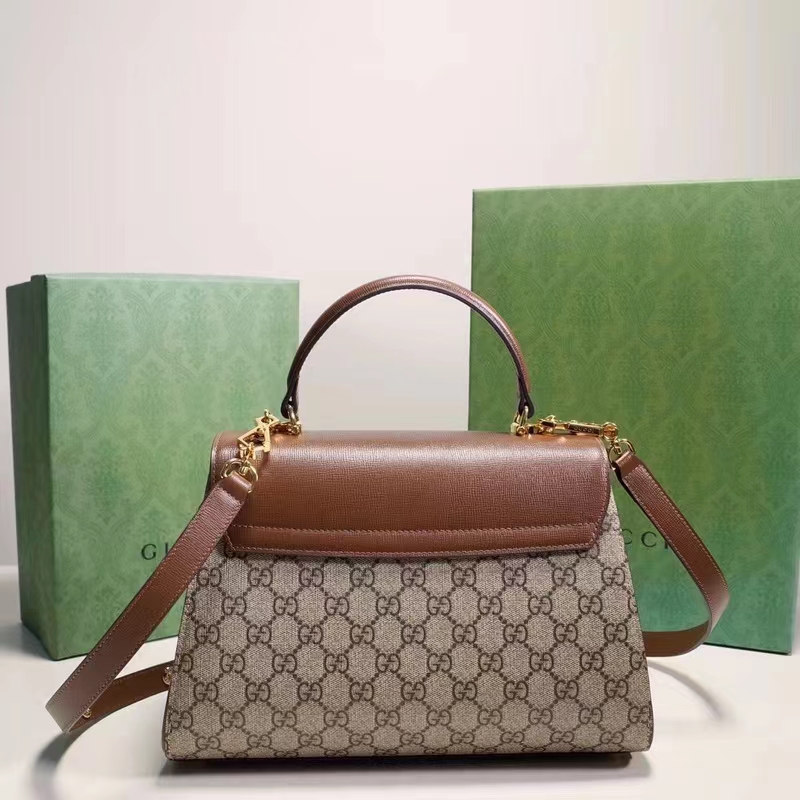 G*u*i gg women G*u*i horsebit 1955 medium bag beige ebony gg supreme canvas