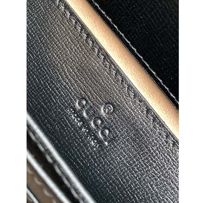 G*u*i gg women horsebit 1955 mini bag top handle black leather