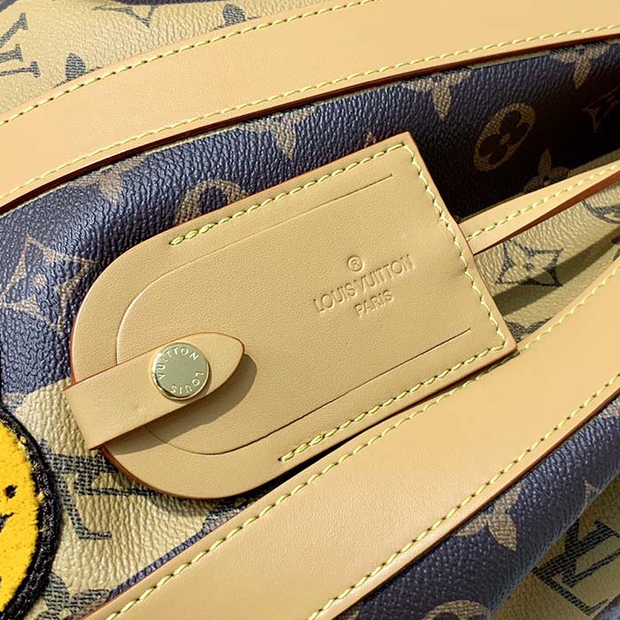 Louis Vuitton LV Unisex Randonée Messenger Bag Monogram Stripes Brown Coated Canvas