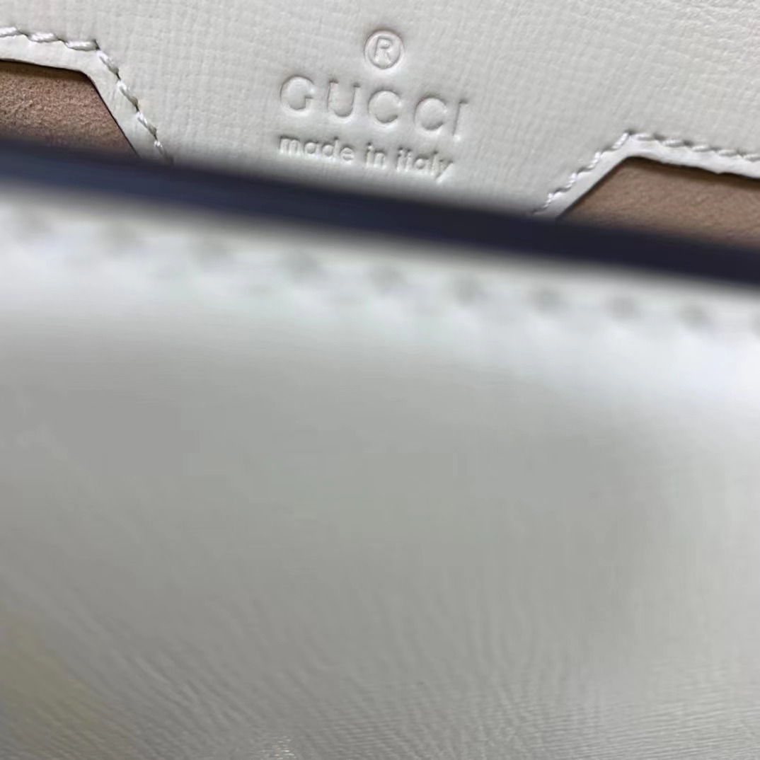 G*u*i gg women G*u*i horsebit 1955 small bag white leather
