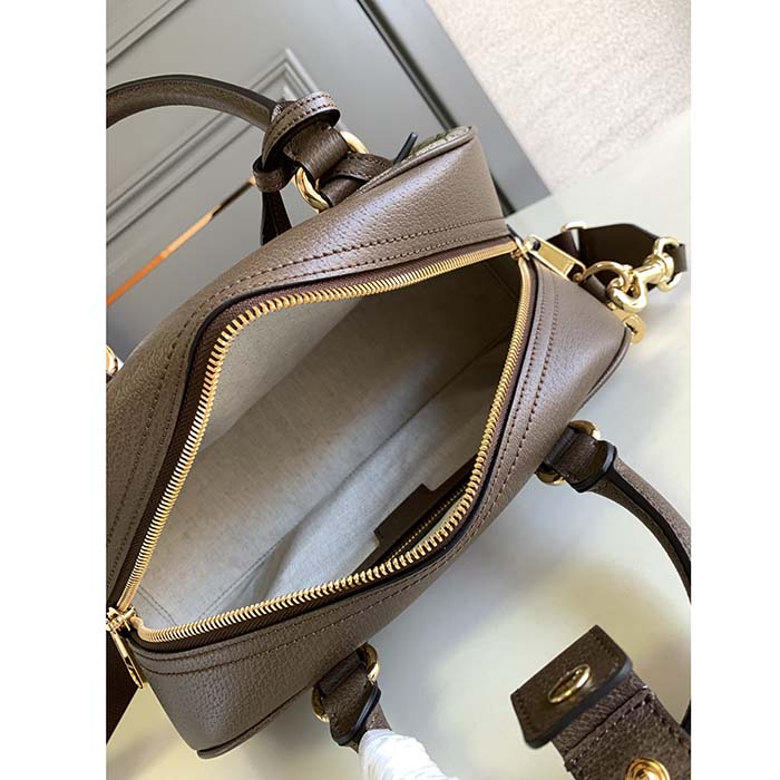 G*u*i gg women ophidia medium gg top handle bag beige ebony supreme