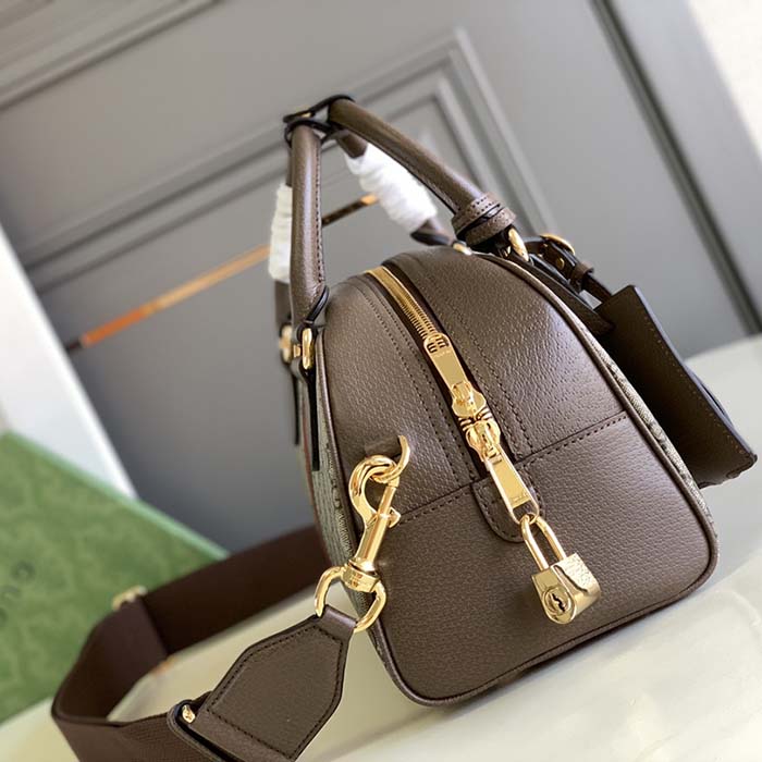 G*u*i gg women ophidia medium gg top handle bag beige ebony supreme
