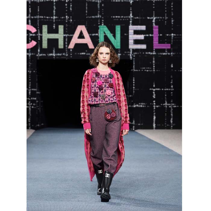 Chanel Women CC High Boots Caoutchouc Leather Black
