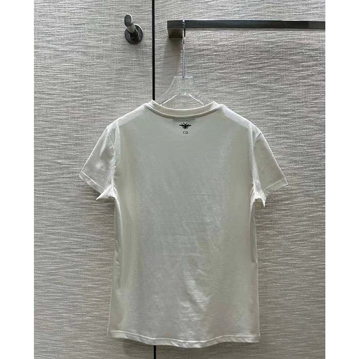 Dior Men CD ‘C’est Non Non Non Et Non’ T-Shirt Ecru Cotton Jersey Linen