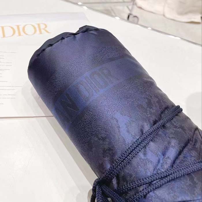 Dior Women CD Dioralps Snow Boot Deep Blue Mizza Shiny Nylon