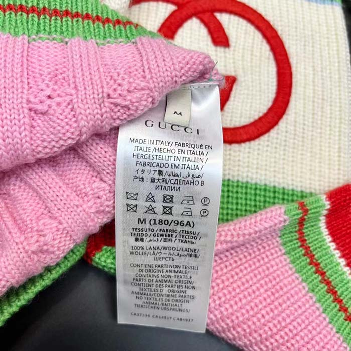 G*u*i men gg adidas x G*u*i wool cardigan pink blue cable stitch v-neck